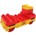 Duplo Punainen Junan alusta jossa Akku Compartment (75704)