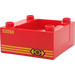 Duplo Rosso Treno Compartment 4 x 4 x 1.5 con Sedile con &#039;52088&#039; (51547 / 52417)