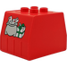 Duplo Red Train Container with Post Pattern