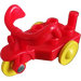 Duplo Rot Tricycle mit Gelb Räder (31189)