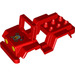 Duplo Red Vehicle Body for Jeep with Yellow Headlights with Fire Logo (13854 / 98930)