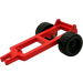 Duplo Red Wagon Chassis without Reinforcement (4820)