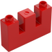 Duplo Rouge mur 1 x 4 x 2 avec Arrow Slits (16685)