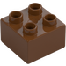 Duplo Reddish Brown Brick 2 x 2 (3437 / 89461)