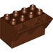 Duplo Reddish Brown Brick 4 x 3 x 3 Wry Inverted (51732)