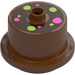 Duplo Reddish Brown Cake with Pink and Green Spots (65157)