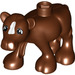Duplo Reddish Brown Cow Calf with White Patch on Face (12054 / 87307)