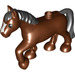 Duplo Reddish Brown Horse with Black Mane (57892 / 89688)