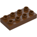 Duplo Červenohnědá Deska 2 x 4 (4538 / 40666)