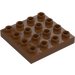 Duplo Reddish Brown Plate 4 x 4 (14721)