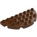 Duplo Rødbrun Plate 8 x 4 Semicircle (29304)