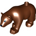 Duplo Reddish Brown Polar Bear with Foot Forward (12022 / 64148)