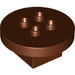 Duplo Reddish Brown Table Round 4 x 4 x 1.5 (31066)