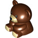 Duplo Reddish Brown Teddy Bear with Flesh Nose and Paws (11385)