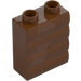 Duplo Punaruskea Seinä 1 x 2 x 2 Plank Kuvio (18783)