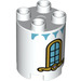 Duplo Rund Stein 2 x 2 x 2 mit Fenster (19942 / 98225)