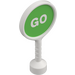 Duplo Rond Sign met &quot;Go&quot; (41759 / 43823)