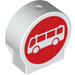 Duplo Rond Sign avec rouge Bus stop sign avec côtés ronds (13256 / 41970)