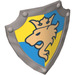 Duplo Shield with Gold Lion on Blue and Yellow (51711 / 51936)