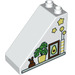 Duplo Helling 2 x 4 x 3 (45°) met konijn, Flowerpot, Picture, Vase en Sterren (49570 / 67276)