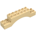 Duplo Zandbruin Boog Steen 2 x 10 x 2 (51704)