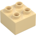 Duplo Tan Brick 2 x 2 (3437 / 89461)