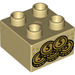 Duplo Tostado Ladrillo 2 x 2 con Coins (3437 / 43512)