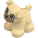 Duplo Beige Hund - Pug mit Fleisch Gesicht (65948)