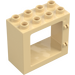 Duplo Brungul Dörr Karm 2 x 4 x 3 med platt fälg (61649)