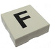 Duplo Tile 2 x 2 with Side Indents with &quot;F&quot; (6309)