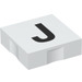 Duplo Tile 2 x 2 with Side Indents with &quot;J&quot; (6309 / 48484)