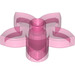 Duplo Transparent Dark Pink Flower with 5 Angular Petals (6510 / 52639)