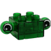 Duplo Transparent Green Brick 2 x 2 with turning eye extensions (40953 / 40954)