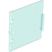 Duplo Transparent Light Blue Furniture Cabinet Door 3 x 3.5 with Hinge Holes (18454 / 62873)