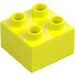 Duplo Zářivě žlutá Kostka 2 x 2 (3437 / 89461)