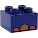 Duplo Violet Brick 2 x 2 with Toes (3437 / 45015)