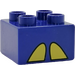 Duplo Violett Stein 2 x 2 mit Gelb arches (45109)