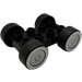 Duplo Wheel Base with Black Tires and Silver Wheels (88784)