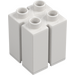 Duplo White 2 x 2 x 2 with Slits (41978)