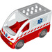 Duplo White Ambulance with EMT Star (without door) (58233)