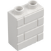 Duplo White Brick 1 x 2 x 2 with Brick Wall Pattern (25550)