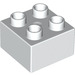 Duplo White Brick 2 x 2 (3437 / 89461)