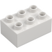 Duplo Biały Cegła 2 x 3 (87084)