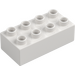 Duplo White Brick 2 x 4 (3011 / 31459)