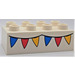 Duplo hvid Klods 2 x 4 med Party Flags (3011 / 85968)