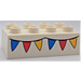 Duplo White Brick 2 x 4 with Party Flags (3011 / 85968)