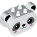 Duplo Wit Steen 2 x 4 x 2.5 met Panda Oren (74923)