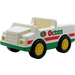 Duplo White Car with Green Base with Octan Logo (2218)