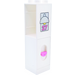 Duplo White Column 2 x 2 x 6 with drawer slot and dark pink doorbell with light and number &#039;27&#039; Sticker