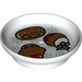 Duplo Weiß Dish mit Christmas Cookie und 2 Cupcakes (1365 / 31333)